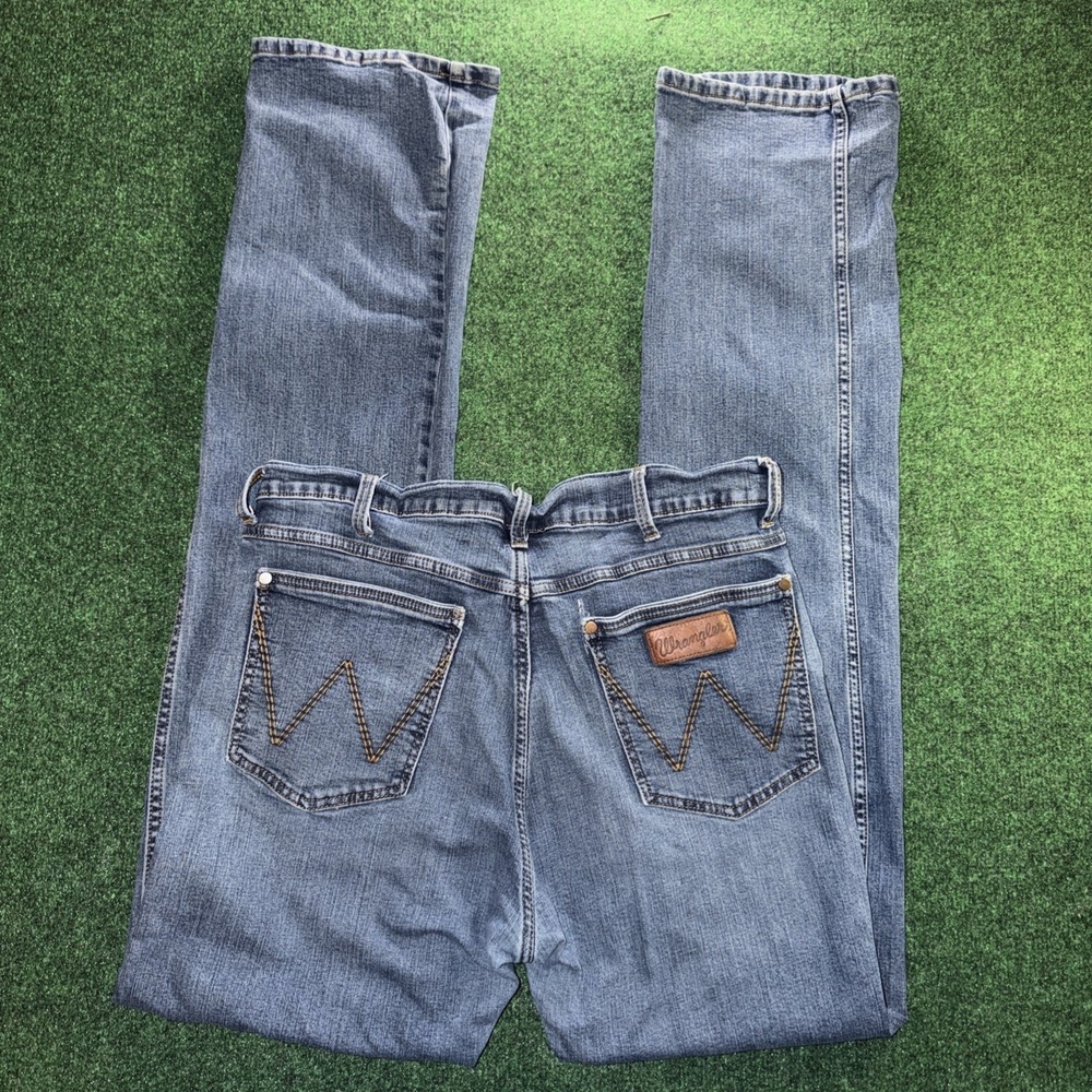 Wrangler Retro Slim Boot Jeans Men's 34x38 Med Wash Jeans - Picture 4 of 5